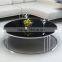 2016 Factory Supply Natural Black Round Marble Top Stainless Steel Coffee Table