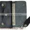Mens Genuine Leather Large Trucker Chain Wallet With Button Closure