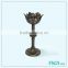 Vintage Iron Floor Standing Candle Holders With Red Fire Color