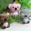 Fashion Mini Koala Bear LED Sound Key Chain Ring Bag Charm Pendant Flashlight Toy Creative Gift