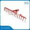 22 tine metal leaf rake / large metal garden rake