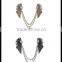 Bird Wing crystal Collar Clip Collar Chain Cardigan Clips Collar Sweater Guard