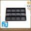 China supplier wood leather stackable jewelry tray display