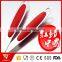 3 MM Thick 6 Pcs Kitchen Utensil Set of Stainless Cookware with Red Silicone Handle
