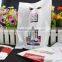 heat seal carrier custom logo printed plastic die cut poly cosmetic bags for women