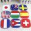 small order the national flag design soft pvc coaster