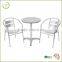 Classic aluminum garden bistro set with coffee table for sale