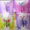 8 inch Transparent Plastic Butterfly by Metal Sticks Magic Flying Butterfly