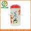 China supplier food grade airtight double lid round tea tin can
