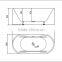 upc unique freestanding bathtub,bathtubs in stock,cheap classical bathtub