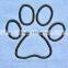 SINLAND Ultra Absorbent Microfiber Pet Towel with Embroidered Paw print 30"x50"