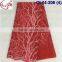 CL14-206 Hot sell good quality red french lace fabric for women evening dress fabric