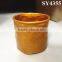 Small gold trophy shape ceramic flower pot