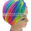 Rainbow Color Turban Head Wrap Band Headband Hat Cap Chemo Bandanan Silver