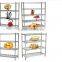 Fashion Design Kitchen Appliance Stainless Steel Storage Rack Shelf OEM Factory Professional With 4 or 5 Shelves for Commercial