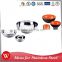 Roll Edge steel Mixing Bowl with Silicone Base and Egg Whisk
