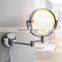 double-sided magnifying makeup mirror with light, LED shaving mirror