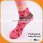 Women's jacquard pointelle pattern rumi socks made by Italy socks machine flower pattern
