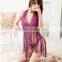 Sexy Lingerie Lace Babydoll Night Dress Sleepwear Tassels Purl Macrame