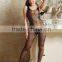 black sheer nylon crotchless open crotch bodystocking sexy lingerie fancy dress