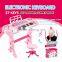 Pink 37 keys electronic organ music keyboard instrument