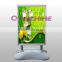 Double sided outdoor water based stand pavement sign