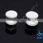 pyrex glass transparent ear expander body piercing 00G