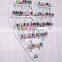 New Black Metal Mountable Hang 6-Tier Hearted Nail Polish Station Organizer Display Rack that can hang in the wall
