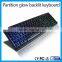 Three colors backlit usb wired partition flash office/net bar keyboard