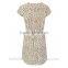 oem women's elasticated waist dress printed cheap formal dress patterns