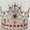 New design wholesale, large rhinestone full pageant round crowns