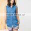 new arrival fashion women sleeveless denim jean shirt JXF123