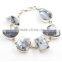 Dendrite Agate jewelry 925 silver bracelet natural gemstone jewelry Indian silver bracelet Fashion bracelet