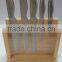 6 sets stainless steel hollow handle kitchen knife set kitchen utensils combination acrylic knife block
