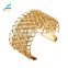 Cheap metal woven bracelet cuff bangle wholesale