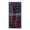 7 Gang LED Marine Boat Aluminum Rocker Switch Panel With Power Socket