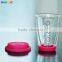 Heat Resistance Double Wall Drinkware Glass Mug Cup With Silicone Cover & Base