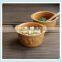 3d ceramic old style soup bowl with fruit emboss
