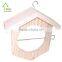 Simple Cheap Hanging Natural Wooden Bird Feeder