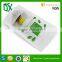 China factory food grade accept printed white krafp paper stand up pouch with zipper and clear window for dried food