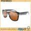 2016 New Products Fashion Vintage Polarized Round Frame Veneer Wooden Sunglasses With TAC Polarized