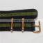 Low MOQ Gold Hardware Custom Printed DW Nato Strap 20mm