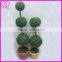 80cm 3 pieces boxwood artificial topiary ball tree