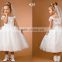 2016 New Design High quality Lovely Popular White Flower Girl Children Wedding Dress