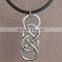 3.0mm Black adjustable vintage DIY duck tattoo rubber necklace