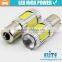 Popular high bright 7.5w 11W 1156 1157 COB light bulb ba15s led