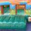 small indoor inflatable Jungle animal jumping dry slide, Air bounce inflatable slide