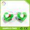 Heart Shaped Customized Soft PVC Party Decoratiin LED Earring