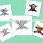 Hot selling plush hippo fridge magnet, plush animal fridge magnet