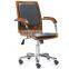 Swivel Wood Office Chairs With Castors,high Back Wood Office Chairs With Casters,white pu Wood Office Chairs With Castors